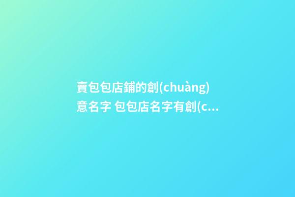 賣包包店鋪的創(chuàng)意名字 包包店名字有創(chuàng)意-第1張-店鋪起名-玄機派